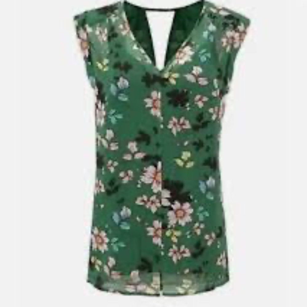 Floral Blouse and Cotton Sweater